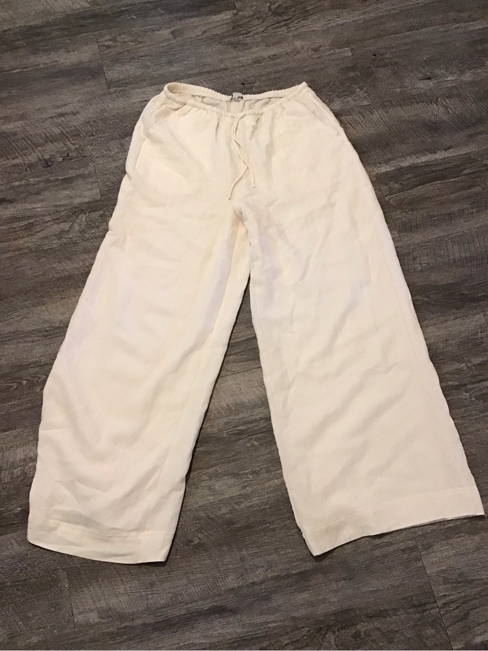 Z Supply Men's Wide-Leg Drawstring Pants - Cream